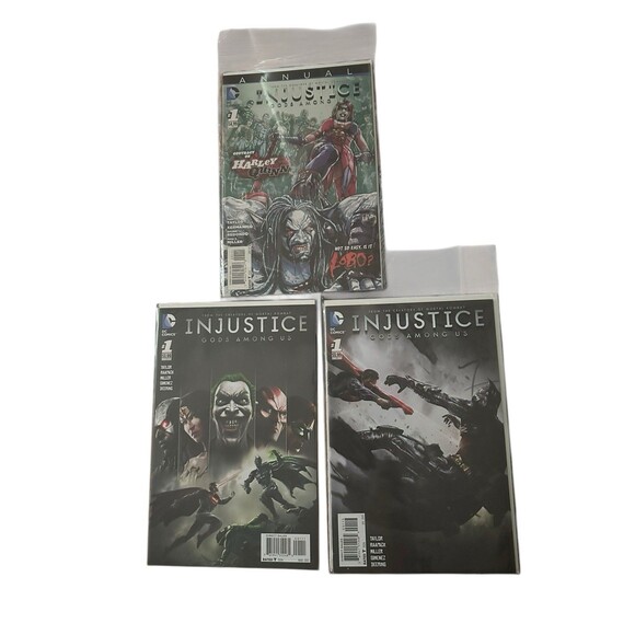 Injustice Gods Among Us 1 regular variant Harley Quinn Lobo Superman Joker Batma - Picture 1 of 16